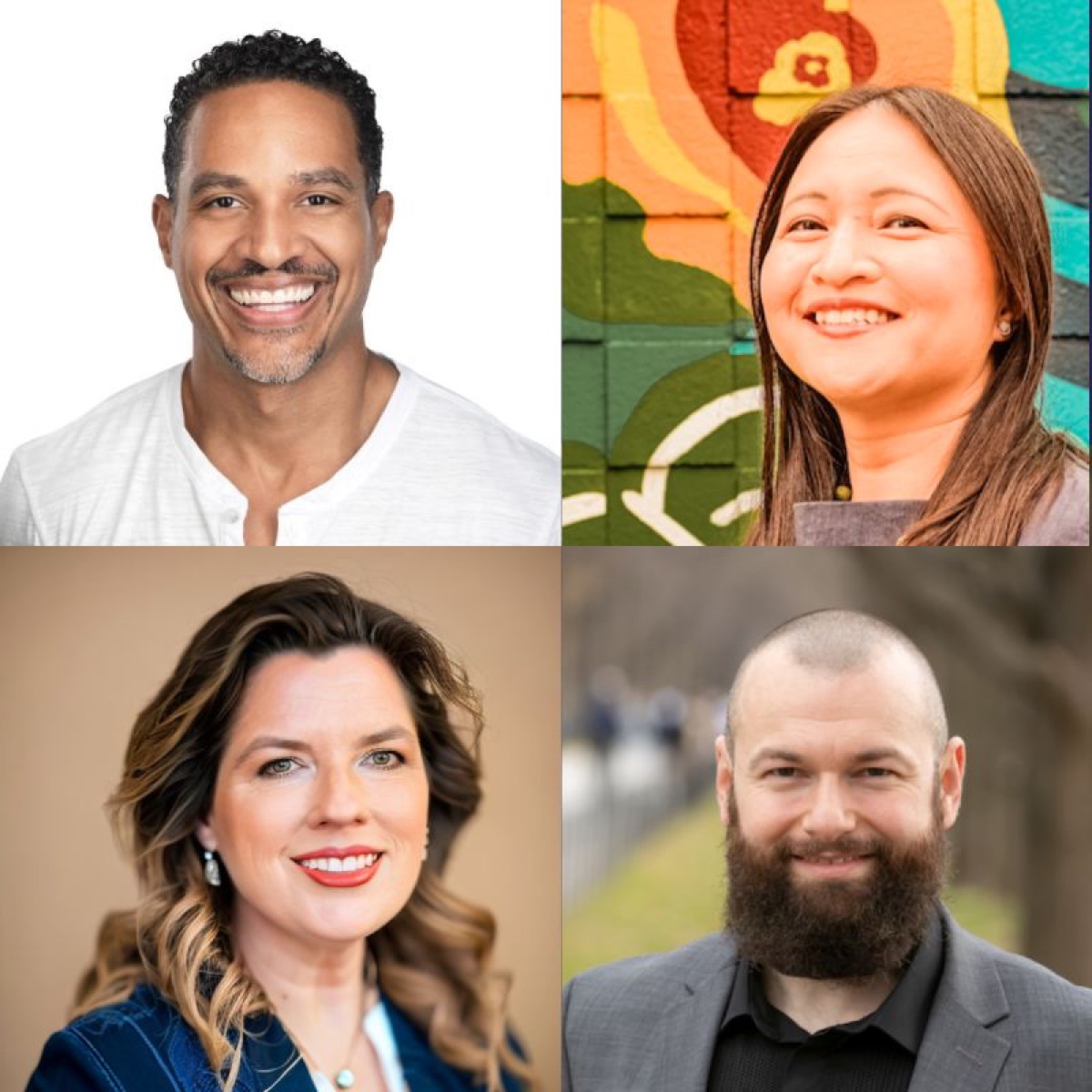 Four headshots of the Resilient Moment founding team